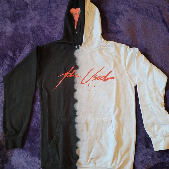 The Used | Tops | The Used Band Hoodie Taste Of Ink Black White | Poshmark